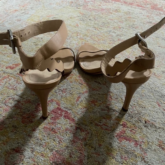 Loeffler Randall Scalloped Heel Nude Size 8 - Picture 4 of 4